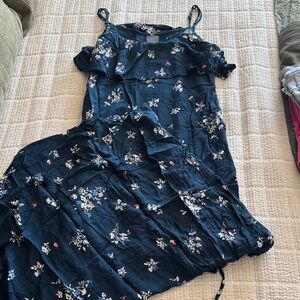 Motherhood Navy Floral Dress